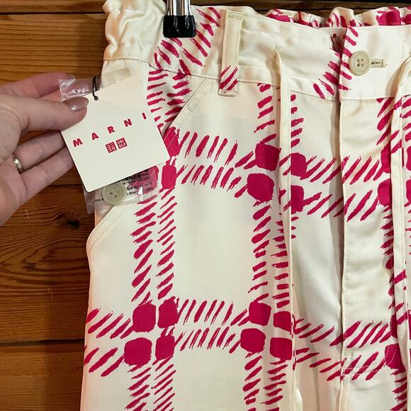 NWT Marni x Uniqlo Drape Relaxed Wide Leg Pant Size XXS - Picture 4 of 7